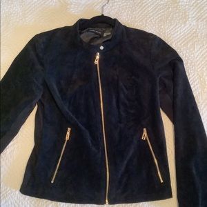 Ivanna Trump black suede jacket